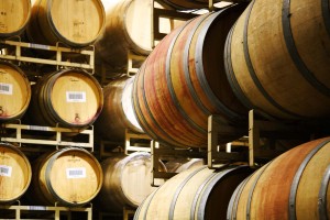 wine barrels