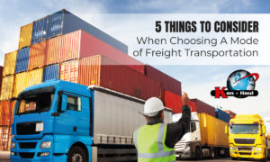 Choosing A Mode of Freight Transportation